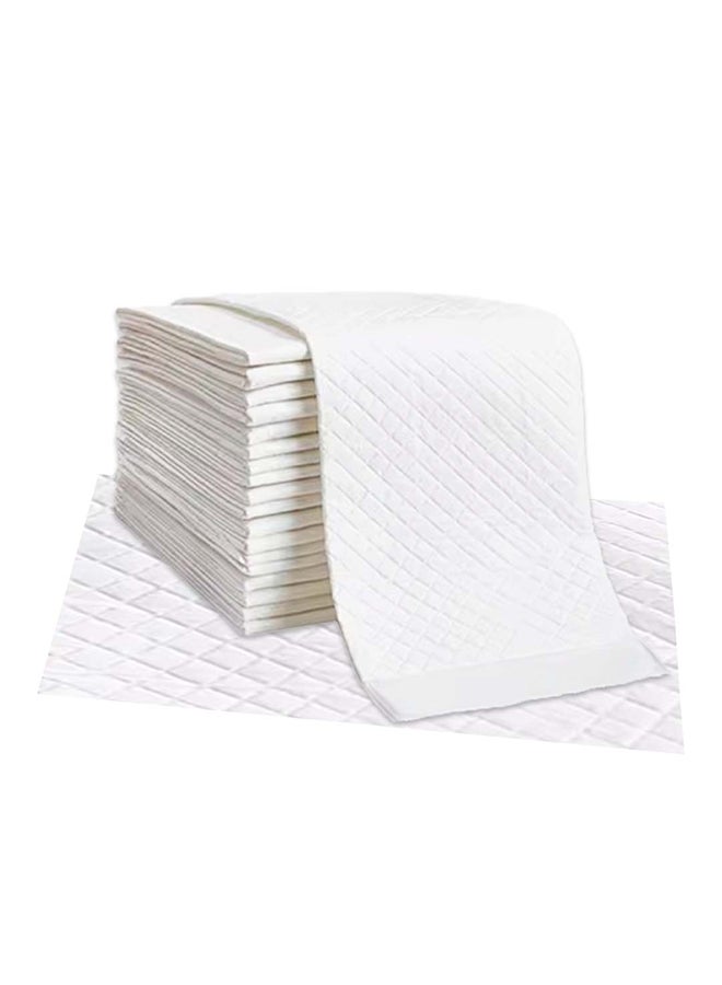 Cute 'n' Cuddle Pack Of 150 Disposable Soft Ultra Absorbent Waterproof Diaper Mess-Free Changing Mat Liners Baby Changing Mat Cover Bed Pads, White, 60 CM X 90 CM - Image 1