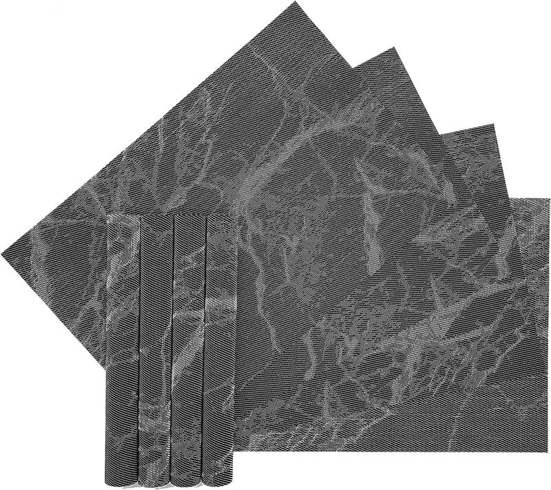 ZIVIK PVC Placemats for Dining Table Set of 12 45 X 30 cm NonSlip HeatResistant Washable Place Mats Durable Stain Resistant Woven Vinyl Kitchen Table Mats 12 - Image 5