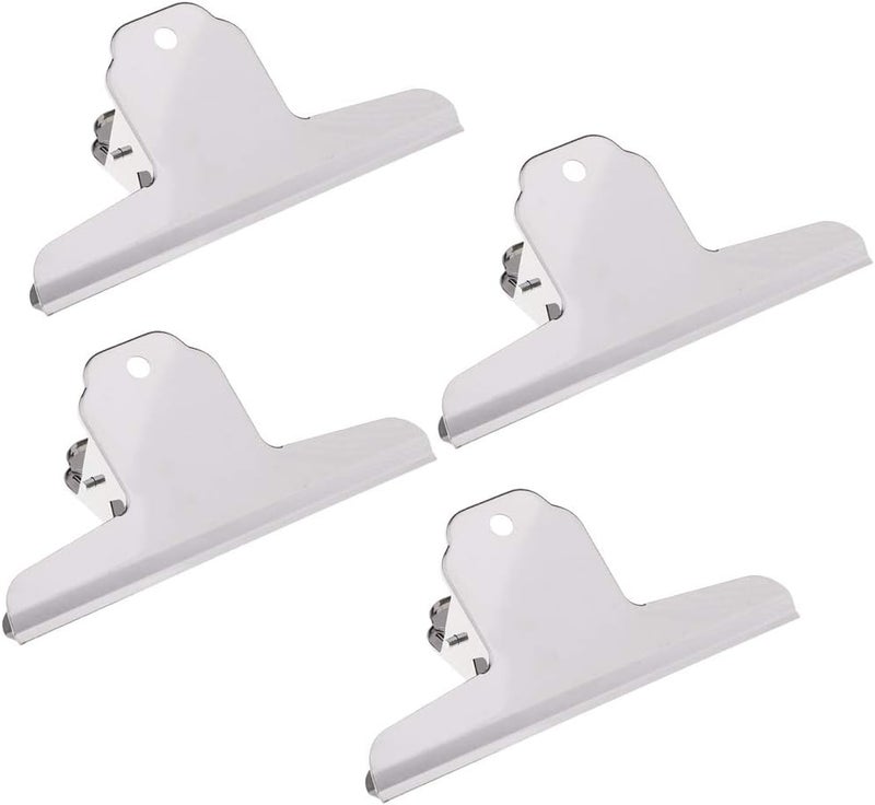 كلاراكو 4 مشابك ورق كبيرة ومتينة وقوية، مثالية لتنظيم الورق في المنزل والمكتب، رائعة للرسم والتلوين والكتب والخرائط والورق والملابس، مقاس 12 × 16 × 14.5 سم - Image 1