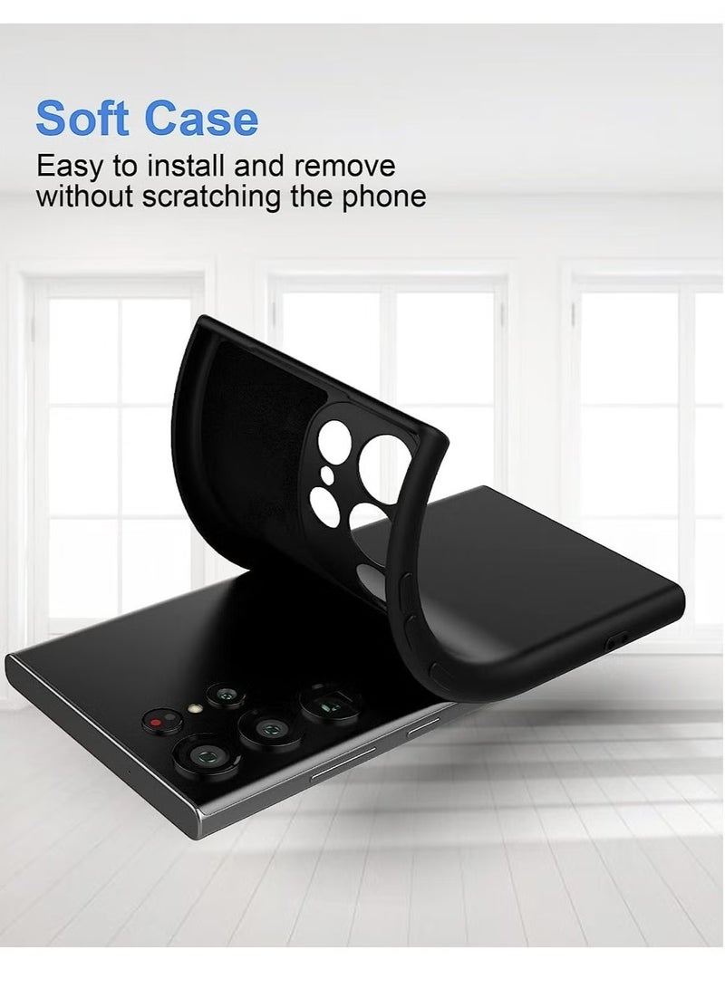 ELTRAZONE Samsung Galaxy S24 Ultra Soft Silicone Gelly Rubber Case – Shockproof Matte Finish with Camera Protection in Black - Image 2