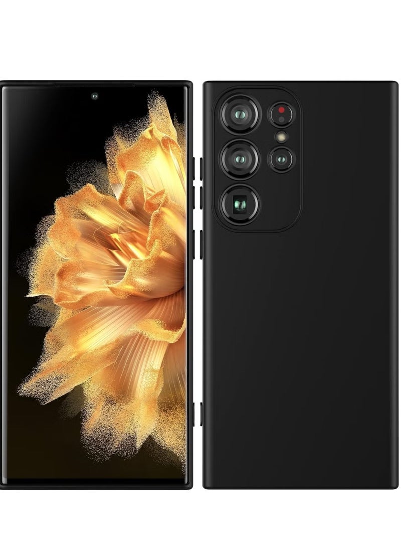 ELTRAZONE Samsung Galaxy S24 Ultra Soft Silicone Gelly Rubber Case – Shockproof Matte Finish with Camera Protection in Black - Image 3