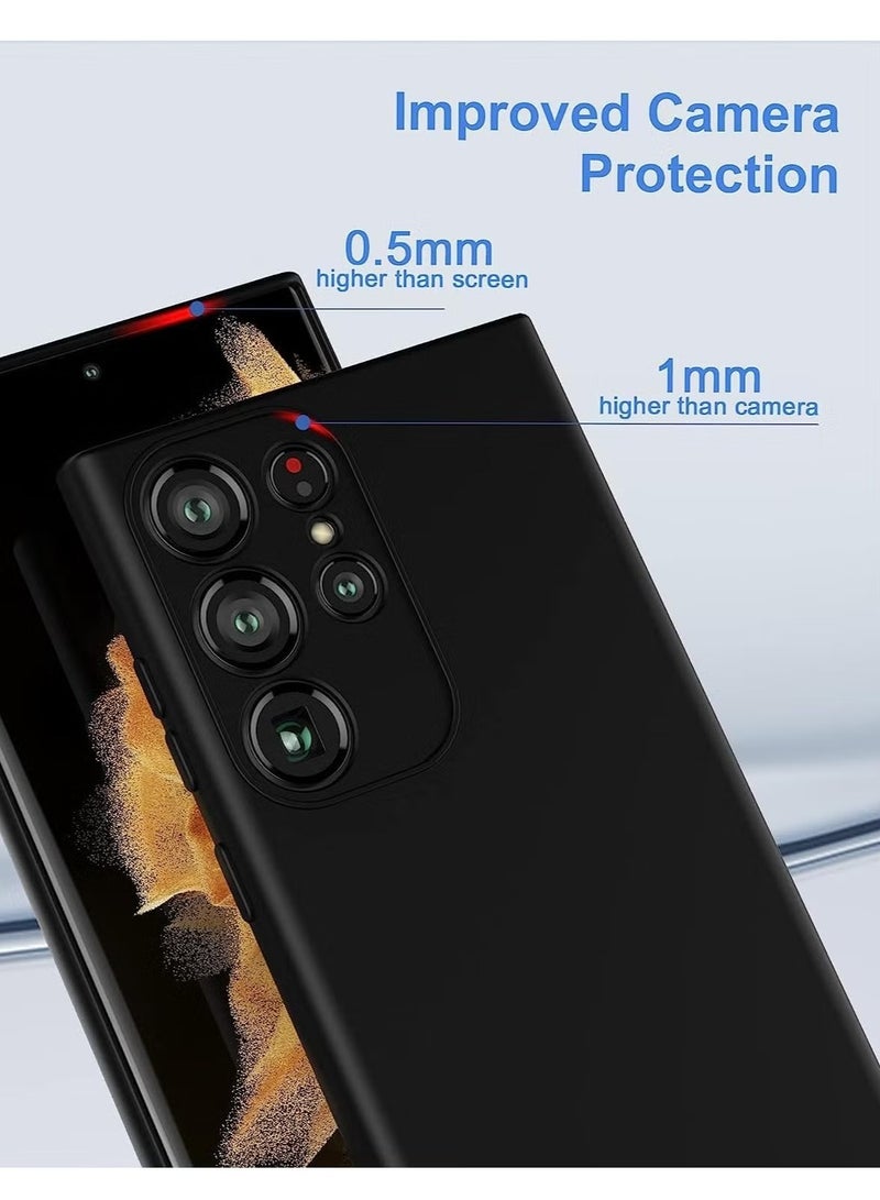 ELTRAZONE Samsung Galaxy S24 Ultra Soft Silicone Gelly Rubber Case – Shockproof Matte Finish with Camera Protection in Black - Image 4