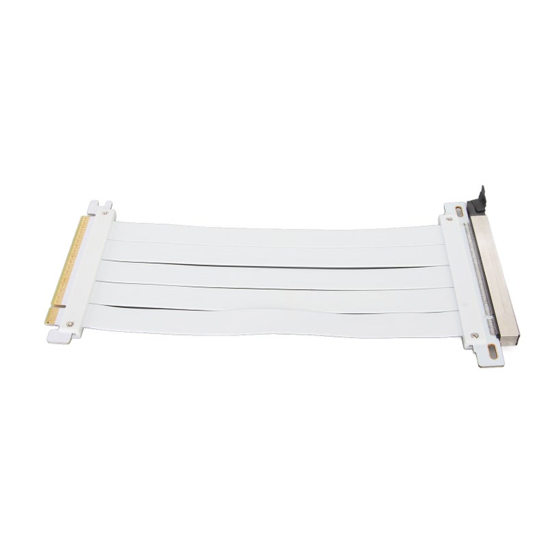 PCIE 4.0 X16 Extender Riser Cable High Shielding Property 180 Degree Flexible PCIE 4.0 Extension Cable for Graphics Card White 60cm/23.6in - Image 5