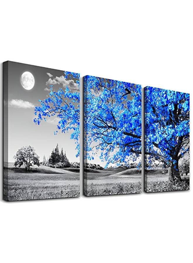 ALMiHomi Wall Art Canvas Set of 3, Framed Modern Decorative Paintings for Living Room Bedroom Office (40 × 30 cm Each) - Image 1