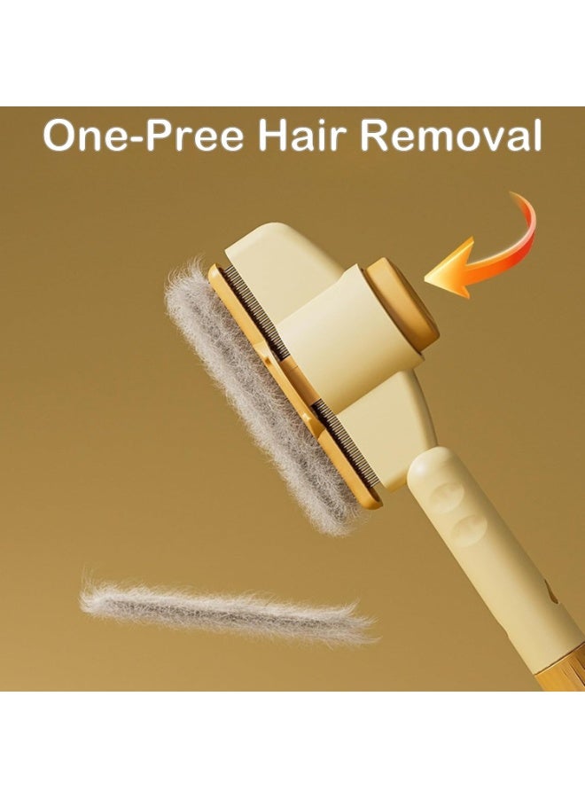 Zen Brush Cat Comb, Zenbrush Self Cleaning Pet Comb Grooming Brush for Massaging and Cleaning Shedding Hair - Image 3