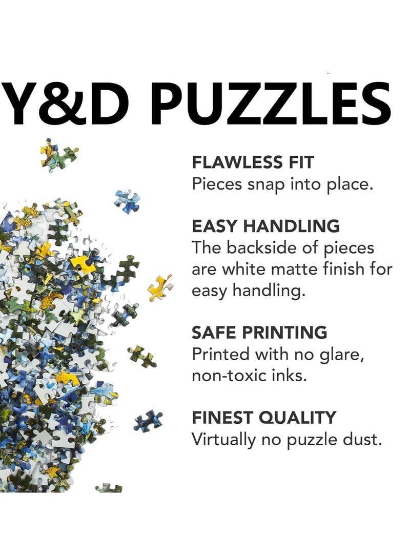 Y&D Blooming Streets 1000 Piece Puzzle Beautifully Illustrated Jigsaw Puzzle of a Local New York City Street Fun and Challenging Unique Gift Idea for Children in Birthday or Eid - Image 2