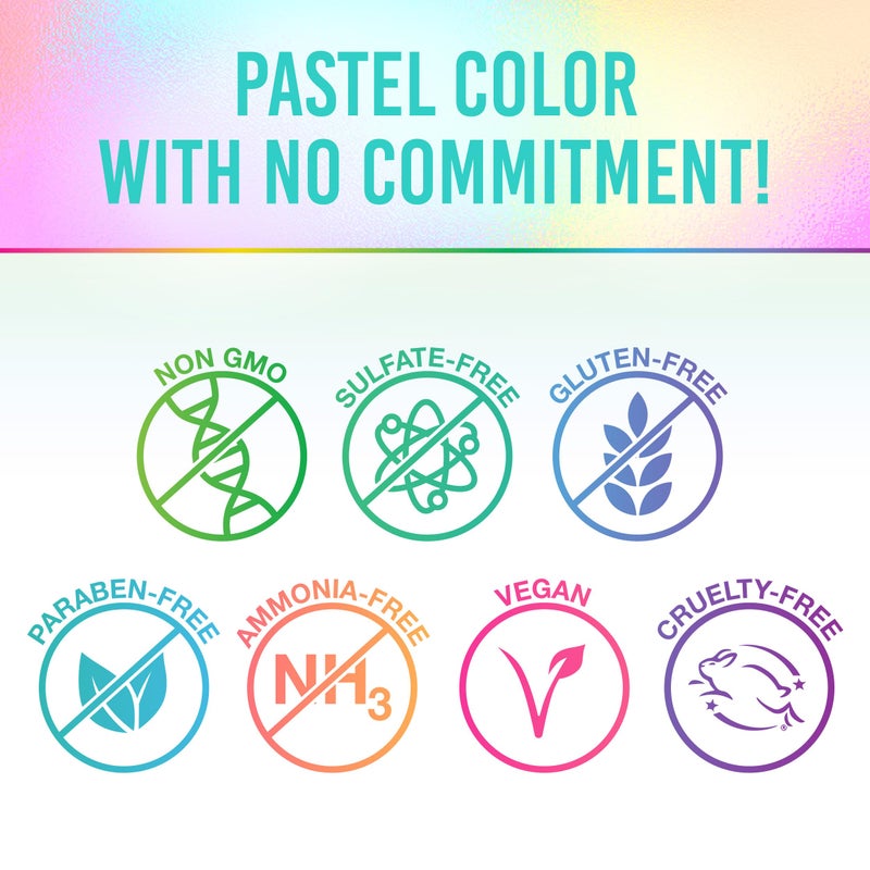 Punky Pastel Temporary Hair Color Spray, Perfectly Peacock, Spray-On Hair Color, Fast-Drying, Non-Sticky, Travel Size Hair Dye for Instant Vivid Hair Color, 3.5 oz, 1-Pack - Image 4