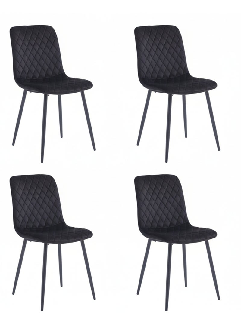 ترف كوم طقم كرسي طاولة طعام 4 حبات - Image 1