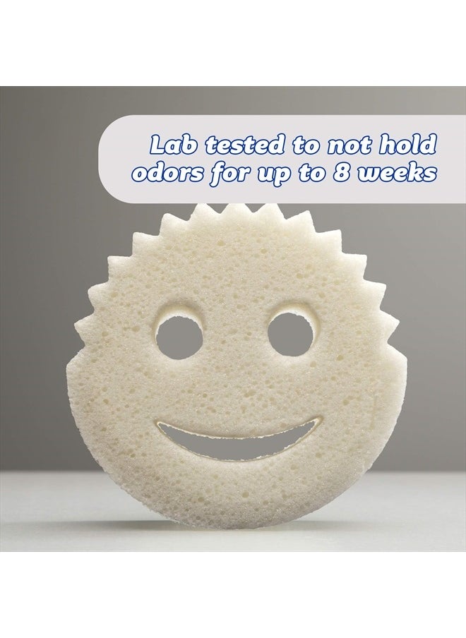 Scrub Daddy - Dual-Sided Sponge and Scrubber- Scrub Mommy Dye Free - Scratch-Free Scrubber for Dishes and Home, Odor Resistant, Soft in Warm Water, Firm in Cold, Dishwasher Safe, 1ct (Pack of 2) - Image 1