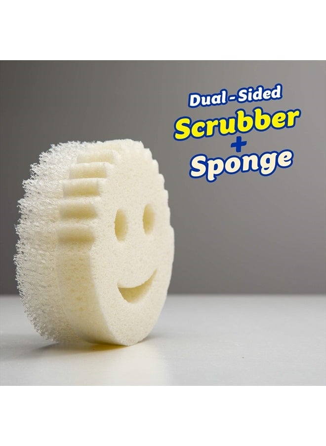 Scrub Daddy - Dual-Sided Sponge and Scrubber- Scrub Mommy Dye Free - Scratch-Free Scrubber for Dishes and Home, Odor Resistant, Soft in Warm Water, Firm in Cold, Dishwasher Safe, 1ct (Pack of 2) - Image 1
