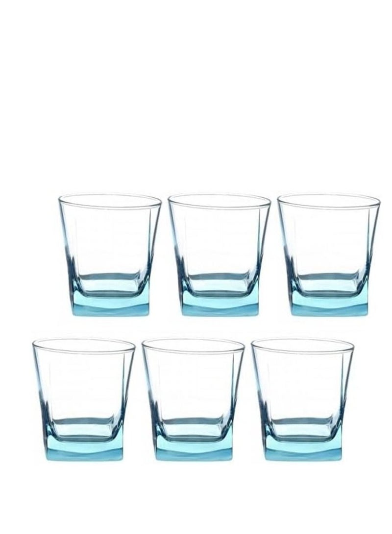 باساباش طقم 6 أكواب عصير وشاي وماء من بشابتشي-  205مل - لون تركواز -تركي المنشأ - Image 1