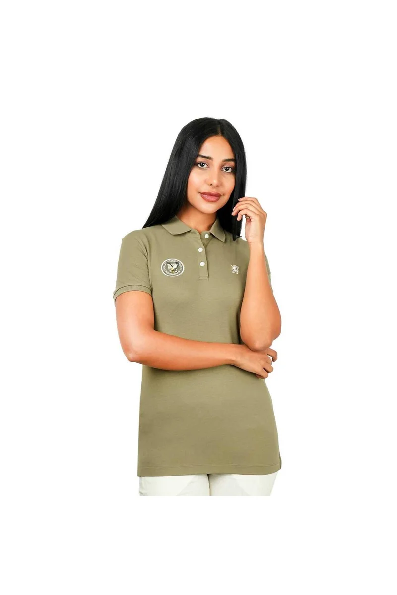 GIORDANO Green Polo Shirt for Women