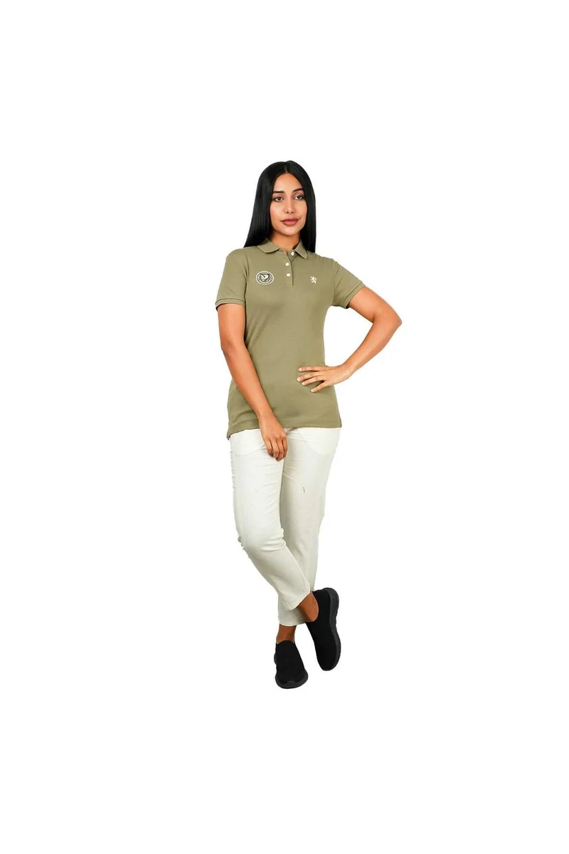 GIORDANO Green Polo Shirt for Women