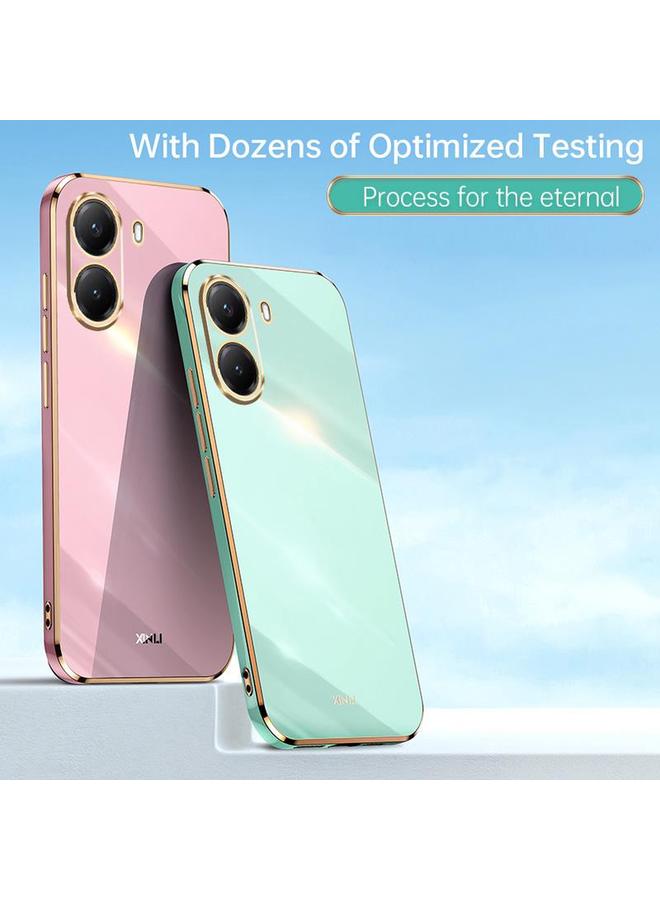 Xinli Case For Xiaomi Poco X7 Pro 5G Straight Edge 6D Electroplate TPU Phone Case - Image 2