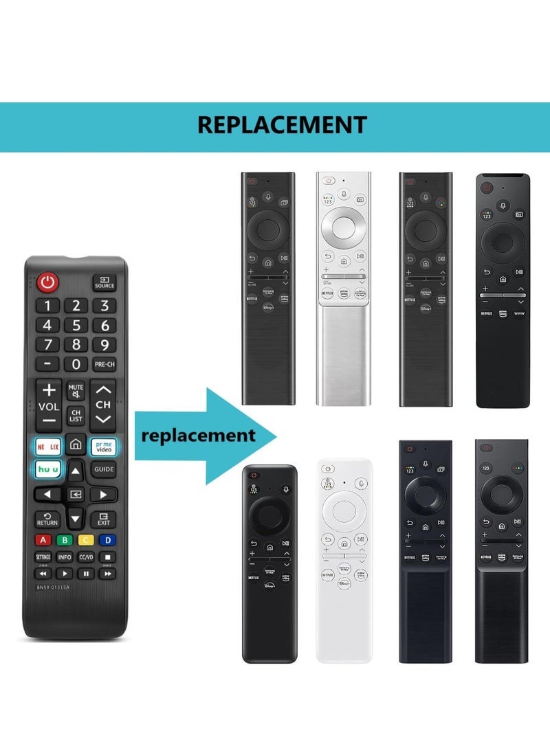 SmartGrist N59-01315A Replacement Remote Control for Samsung Smart TV All Samsung LED QLED LCD 6/7/8/9 Series 4K UHD HDTV HDR Smart Curved Flat TV with Netflix Prime Video Button with battery - Image 5