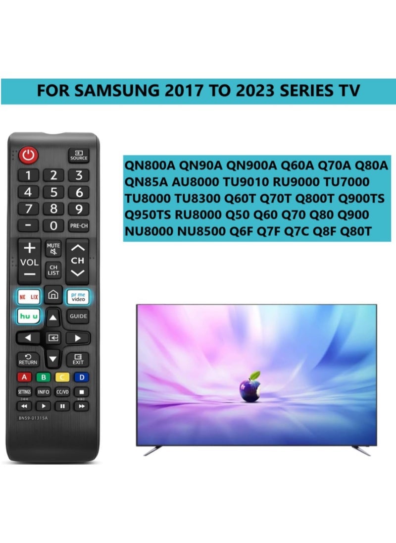 SmartGrist N59-01315A Replacement Remote Control for Samsung Smart TV All Samsung LED QLED LCD 6/7/8/9 Series 4K UHD HDTV HDR Smart Curved Flat TV with Netflix Prime Video Button with battery - Image 4