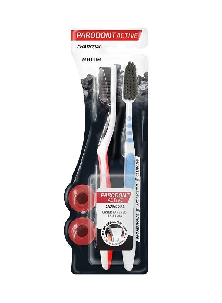 Active Charcoal Toothbrush Medium Bristles