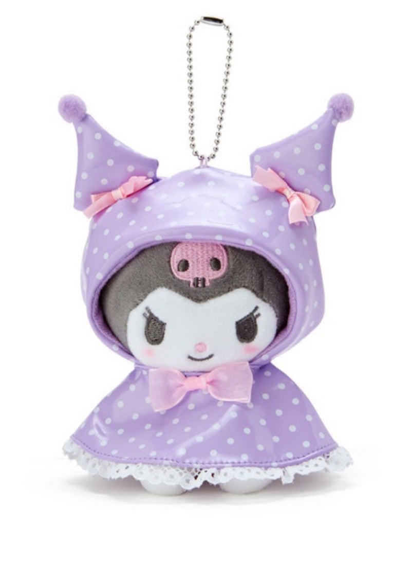 (Kulomi)12cm Polka Dot Raincoat Series Cute Doll Plush Bag Pendant Pendant Small Ornament - Image 1
