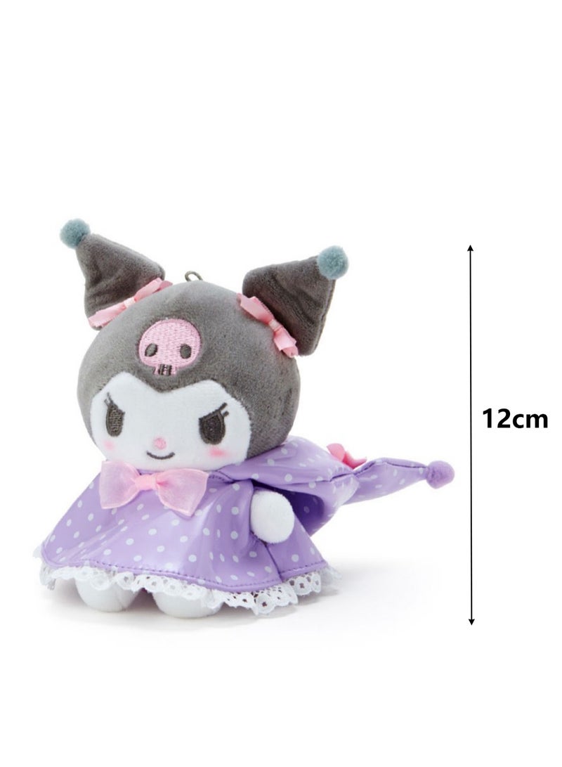 (Kulomi)12cm Polka Dot Raincoat Series Cute Doll Plush Bag Pendant Pendant Small Ornament - Image 2