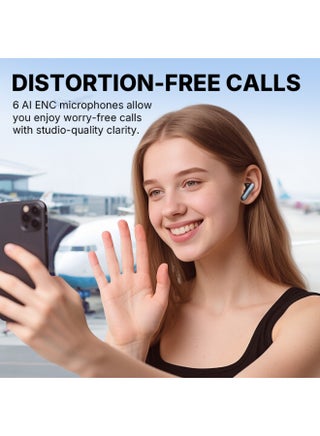 Air Pro 4i Noise Cancelling Wireless Earbuds, Hi-Res Sound with LDAC, 6 Mics AI ENC Clear Call, 40H Playtime, Surround Sound, Multipoint Connection, Bluetooth 5.4 Earbuds, Wireless Charging - view 5