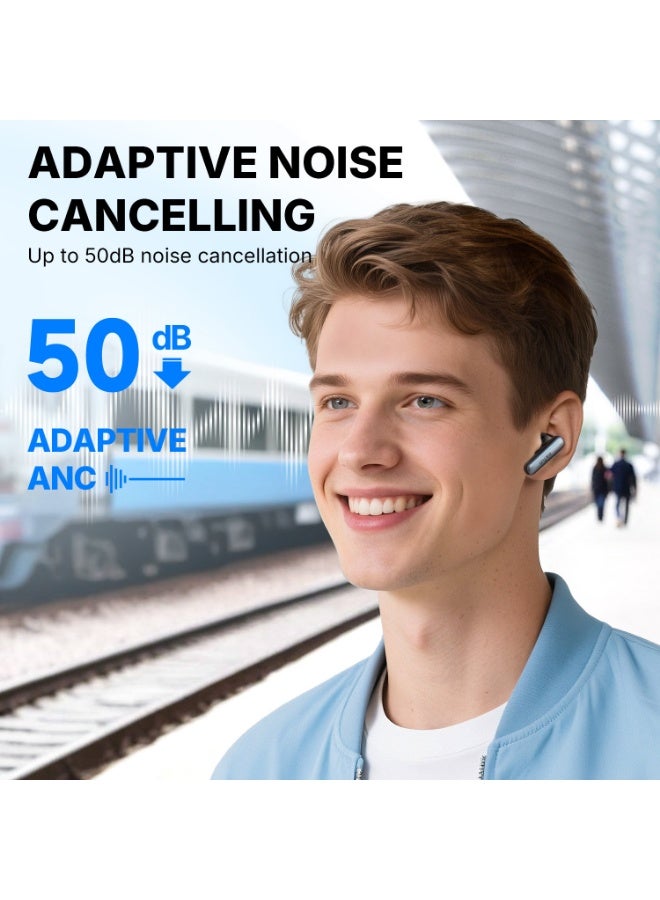 إيرفن سماعات Air Pro 4i لاسلكية بإلغاء الضوضاء، صوت Hi-Res مع LDAC، 6 ميكروفونات AI لمكالمات واضحة، تشغيل حتى 40 ساعة، صوت محيطي، اتصال متعدد الأجهزة، بلوتوث 5.4، وشحن لاسلكي - Image 3