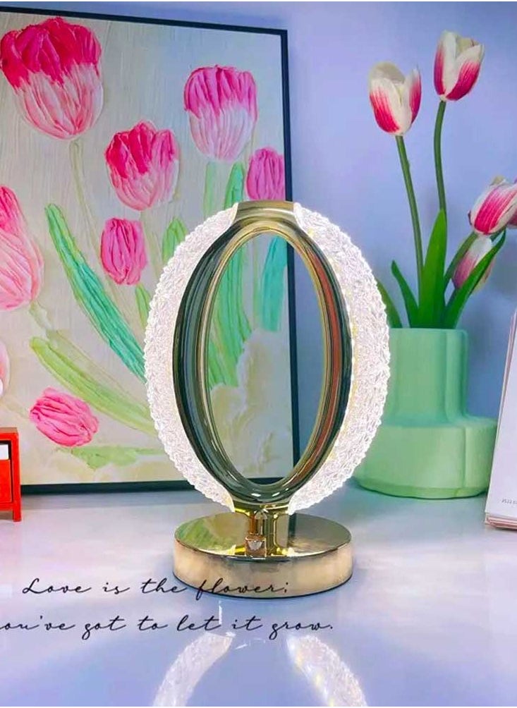 Bakhoor BoSidin Luxury Modern Crystal LED Lamp Touch Control Dimmable Table Lamp For Home Office and Shop Decore  - Image 1