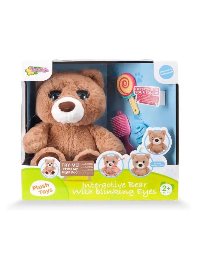 Funtastic Interactive Bear with Blinking Eyes - Image 1
