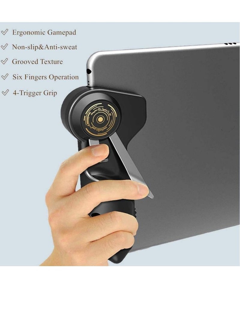 GENNEXT Gaming Triggers for iPad Tablet Mobile Game Accessories Six Finger Gamepad Aim Button Gamepad for PUBG Fortnite Call of Duty Mobile Game PUBG Triggers  - Image 3