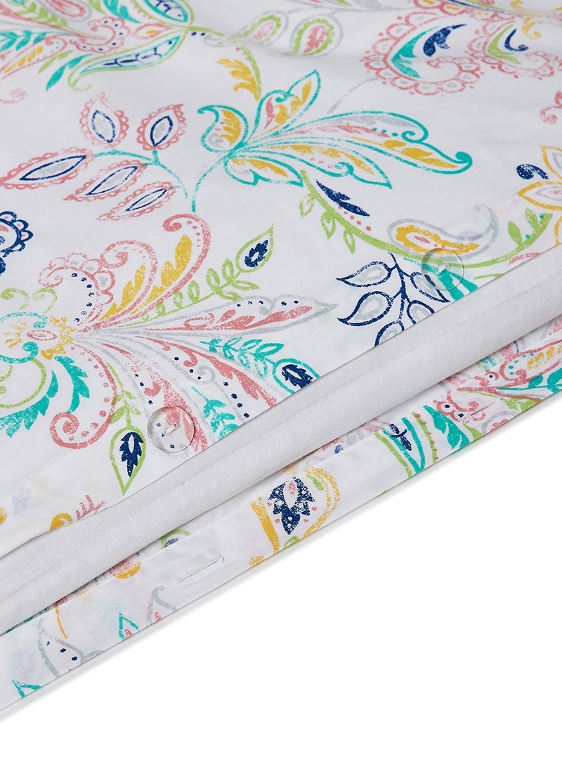 STRBOXONG 3 Pieces Duvet Cover Set With 1 Duvet Cover 160X200 Cm And 2 Pillow Cover 50X75 Cm For Double Size Mattress Multi 100 Cotton 180 Thread Count Multicolour 160x200cm - Image 5