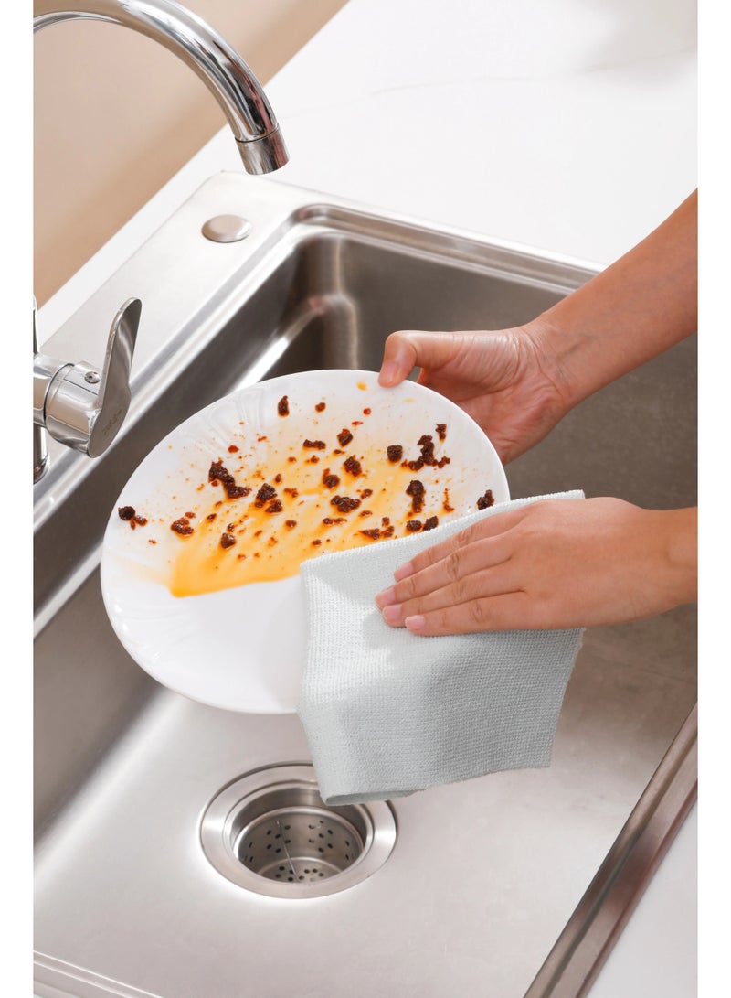Drawer Box Microfiber Cleaning Rags 20PCS | Reusable, Quick-Dry Cleaning Towels for Kitchen, Bathroom, Car, Electronics, Glass, Marble | High Absorption for Water, Oil, Stains | Non-Shedding, Waffle/Square Texture, ISO 9001 - Image 4