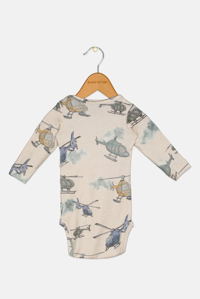 NAME IT Toddlers Boy Graphic Print Long Sleeve Bodysuit, Multicolor - Image 2