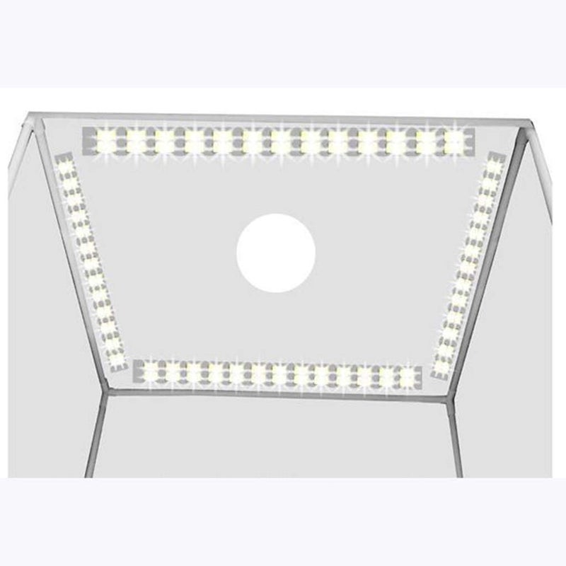 Photo Light Box Kit Photography Tent Dimension681818cm - Super Bright Dimmable LED Lighting 3200-5500k Lumens 2 Backdrops (Black White) for Photography Backdrop for Jewellery Product Advertising - Image 2