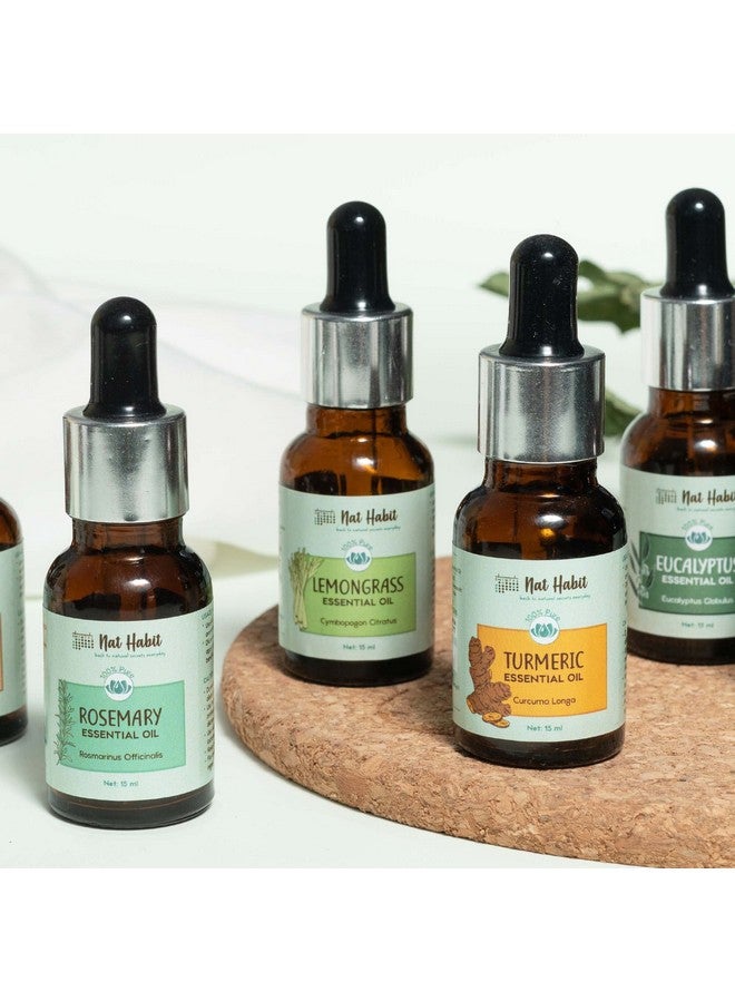 Nat Habit Pure Lemongrass Essential Oil Therapeutic Grade, Steam Distilled | Acne, Dandruff, Blemishes, Detan, Stress | Aromatherapy, Diffuser Oil, 15Ml - Image 5