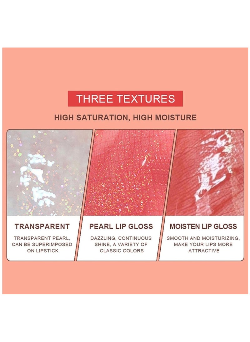 Dragon Ranee مجموعة ملمع الشفاه من 10 قطع، ملمع شفاه لامع لؤلؤي، زيت شفاه مرطب، زيت توهج الشفاه، مجموعة ملمع شفاه، ملمع شفاه لامع للغاية، أحمر شفاه سائل غير لامع بلمسة نهائية زجاجية للنساء - Image 3