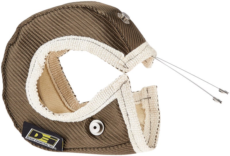 Design Engineering درع تيتانيوم™ توربو من تصميم الهندسة | مجموعة توربو T3 | 19" × 2.5" غلاف حراري لتوربو شاحن | يتضمن غلاف العادم، روابط قفل وسلك - Image 1