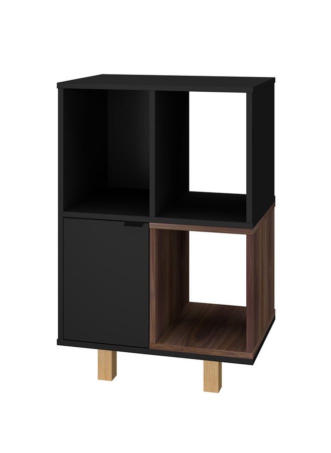 Home Box Wooden Table Cabinet Cupboard  - Mdp 15Mm Color Black/Nutbrown 35 x 53.5 x 80.5 cm  - Image 3