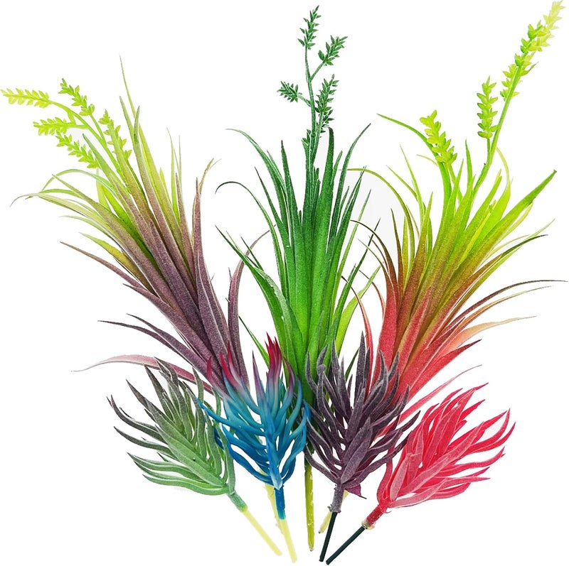 Cayway 7PCS Artificial Succulent Plants, Multicolor Faux Fake Succulents, Succulent Assortment in Flocked in Different Type for Birthday Home Decor Indoor Garden DIY - Image 4