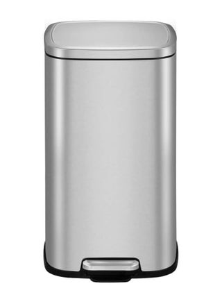 EKO 12L Square Step Bin Stella - Silver | Compact Pedal Bin with Soft-Close Lid | Fingerprint-Resistant Finish | Removable Inner Liner - pzsku/Z05277C09D2D7F3C0799EZ/45/_/1730204375/f2f0d623-1507-49d4-a1b2-95582f276b7e