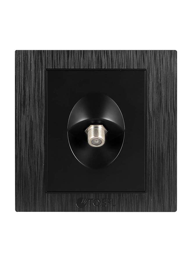 توفل فيش منفذ دش مفرد لون أسود حجري - Image 4