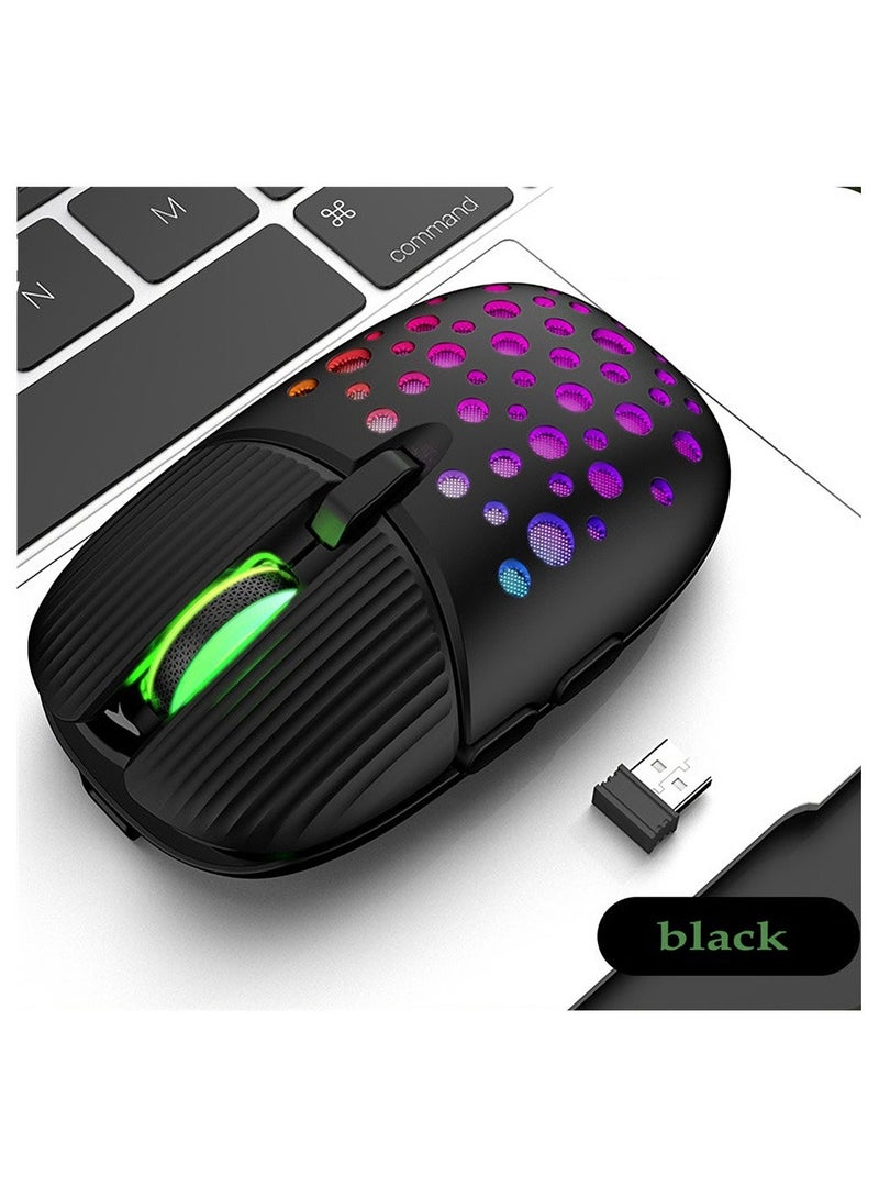 Wireless Gaming Mouse Portable Computer Mouse Cellular Housing Replaceable LED Color Ergonomic Optical Gaming Mouse - Image 5
