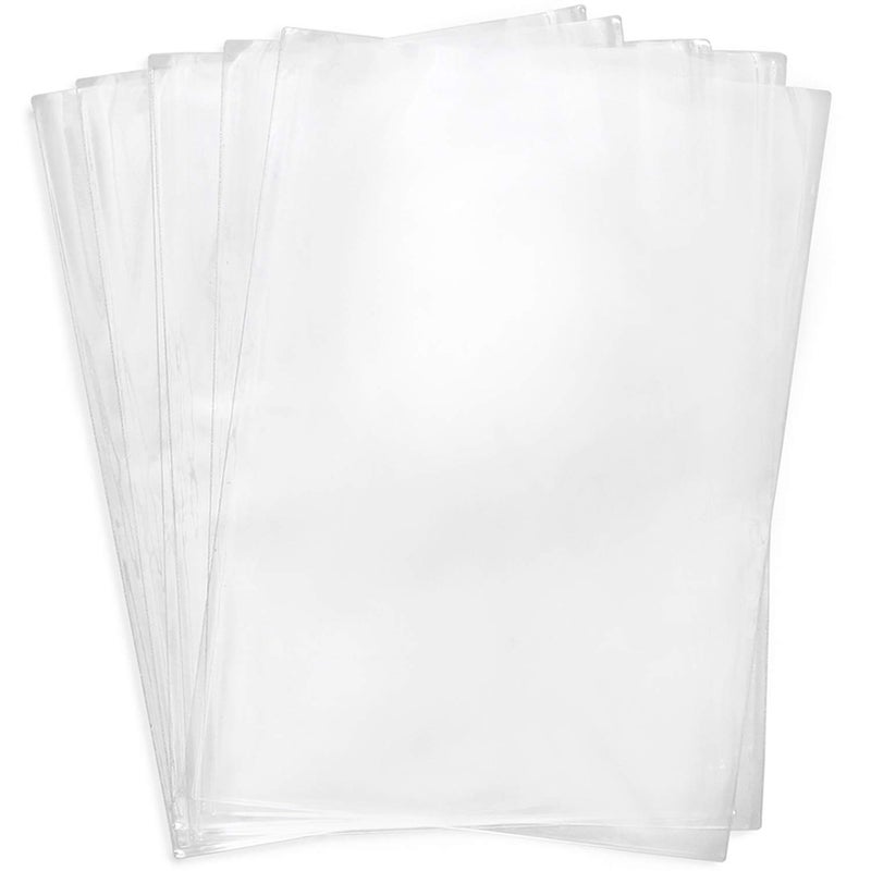 Morepack Shrink Wrap Bags,100Pieces 10x14 Inches Clear PVC Heat Shrink Wrap for Shoes, Soap, Book, Bath Bombs, Film DVD/CD, Candles, Jars and Homemade DIY Projects - Image 1