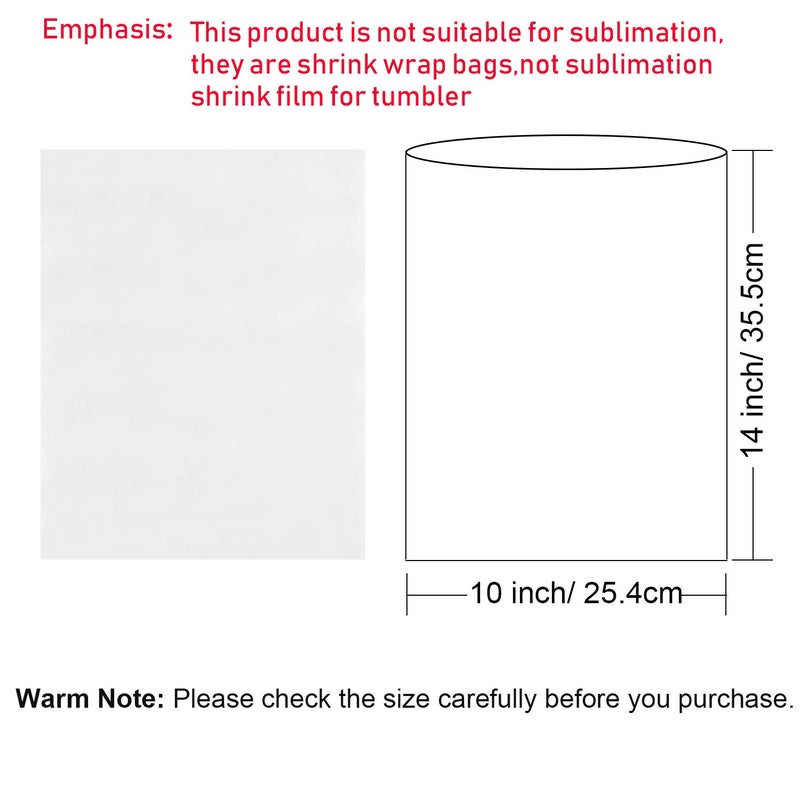 Morepack Shrink Wrap Bags,100Pieces 10x14 Inches Clear PVC Heat Shrink Wrap for Shoes, Soap, Book, Bath Bombs, Film DVD/CD, Candles, Jars and Homemade DIY Projects - Image 2