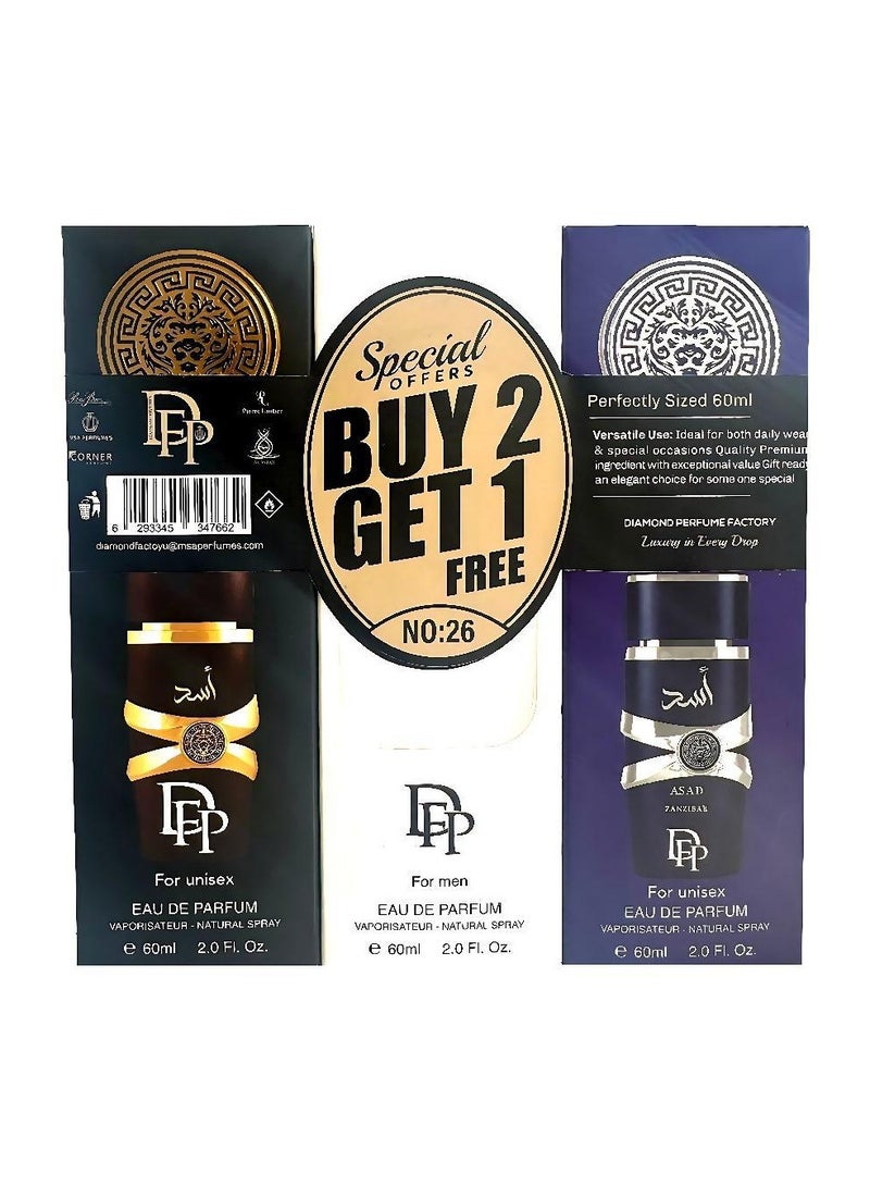 Diamond Special Offer Buy 2 Get 1 Free NO.26 For Unisex - Image 1