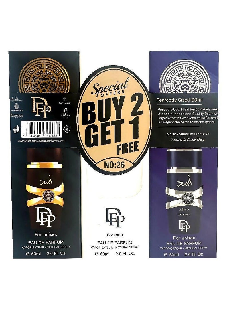 Diamond Special Offer Buy 2 Get 1 Free NO.26 For Unisex - Image 3