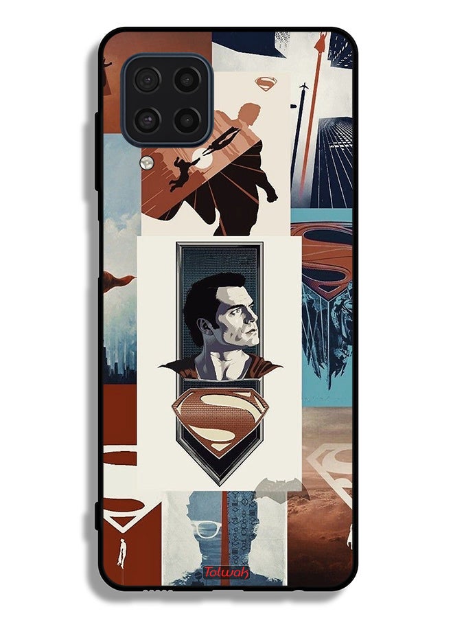 Tolwak Samsung Galaxy M32 4G Protective Case Cover Superman Art - Image 2