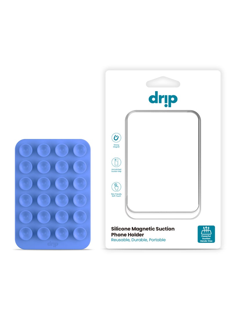 دريب - حامل هاتف مغناطيسي سيليكون من Drip - متوافق مع MagSafe، لاصق قوي، قابل لإعادة الاستخدام، متين ومحمول - مناسب للأسطح المسطحة والمرايا والنوافذ - Image 1