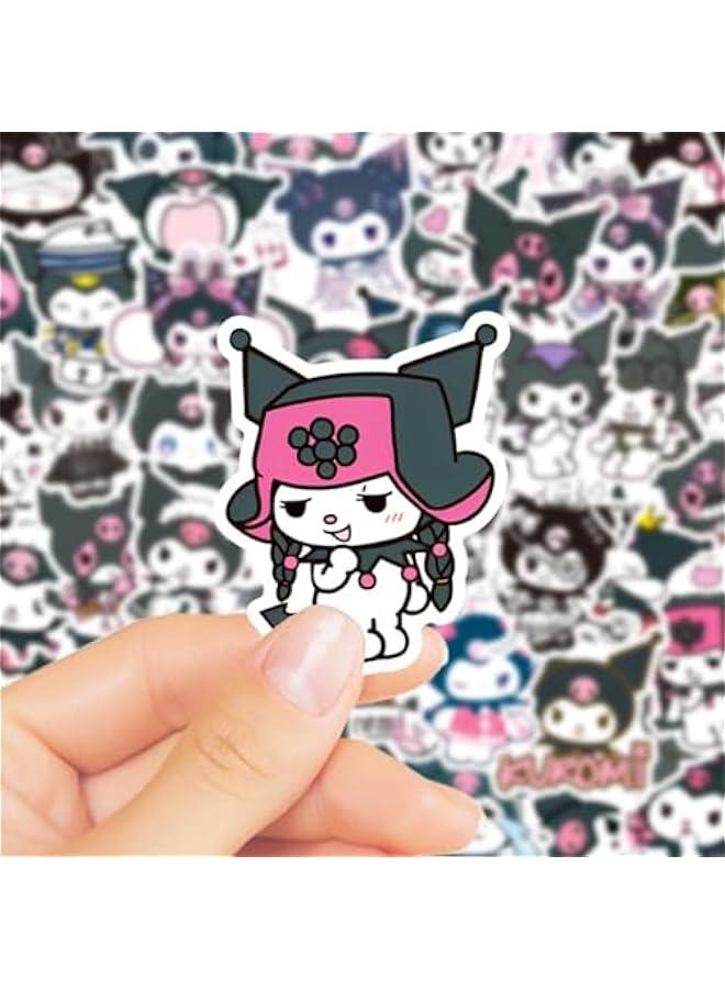 Arabest 50pcs Cartoon Anime Stickers Pack,Vinyl Waterproof Kuromi Decals for Kids,Cute Sticker for Laptop Water Bottles, Cartoon Graffiti for Teens Girls Adults Kids, Toddlers - Image 2