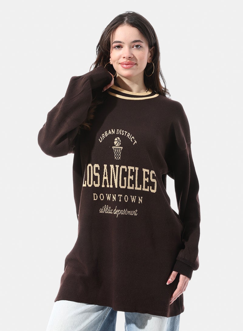 Andora Relaxed Fit Knit Round Neck Pullover - Image 1