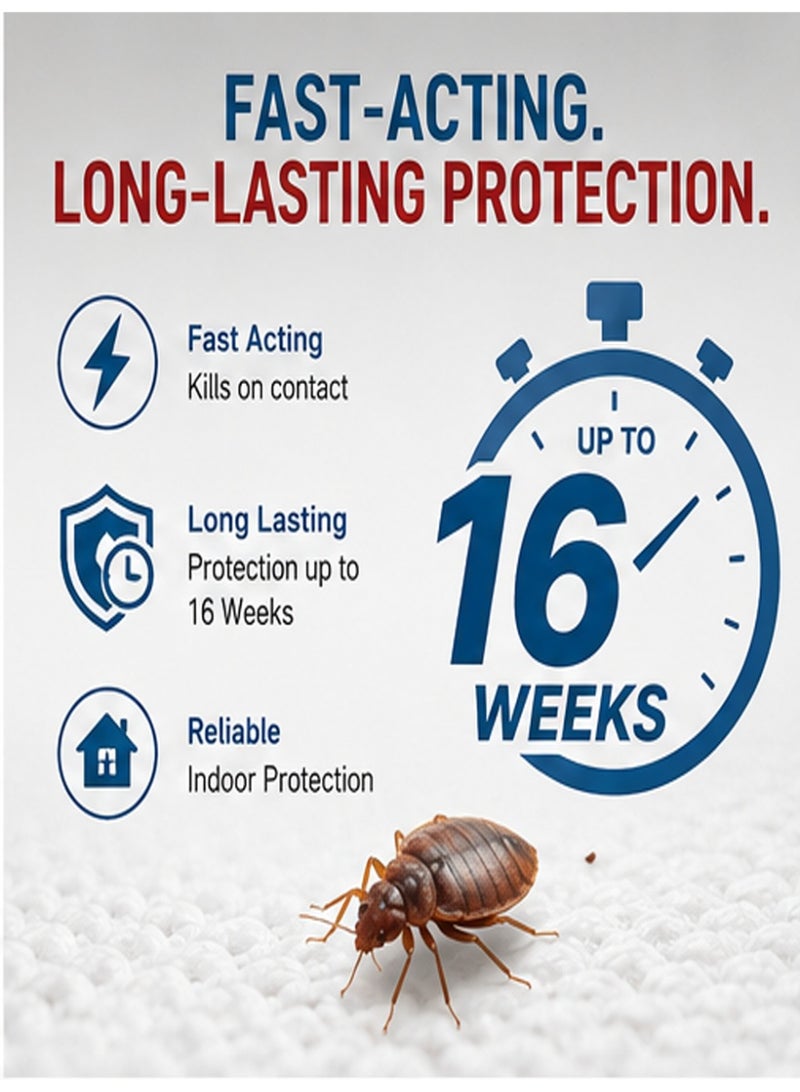 Jakehoe 120ML Powerful Bed Bug Killer Spray Kill Bedbugs & Eggs Long Lasting Home Pest Remover - Image 3