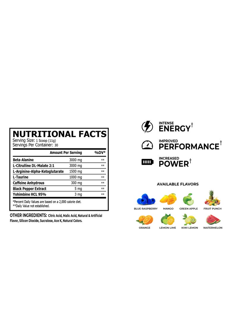 CORE CHAMPS RDX CAF+ Caffeine Strongest Pre-workout 30 / 60 Servings ( Watermelon) - Image 2